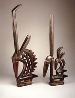 African dancer's headpiece, wood