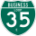 Business Interstate 35-E marker