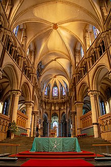 The "low" altar area at Canterbury Cathedral Canterbury Cathedral altar 8.jpg