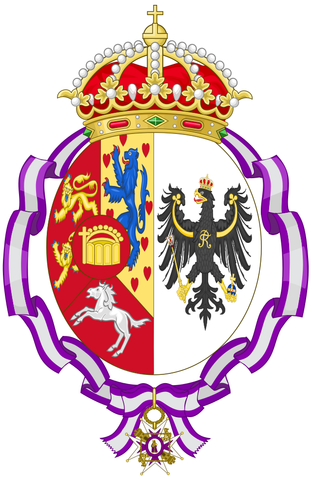 Description de l'image Coat of Arms of Princess Victoria Louise of Prussia (Order of Maria Luisa).svg.