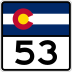 State Highway 53 marker