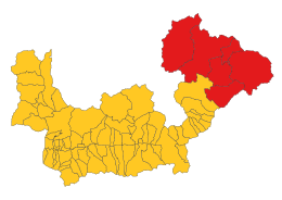 Comunità montana Alta Valtellina – Mappa