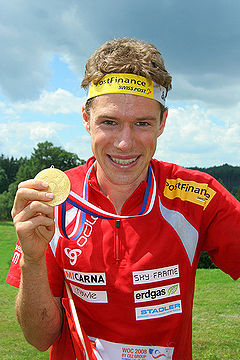 Daniel Hubmann. VM2008. Långdistans.