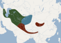 Aire de répartition du Murin du Népal