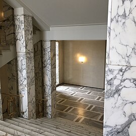 White marble staircase