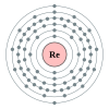 Reniumin elektronikonfiguraatio on 2, 8, 18, 32, 13, 2.