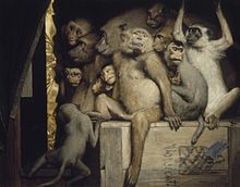 Monkeys as Judges of Art, 1889, Gabriel von Max Gabriel Cornelius von Max, 1840-1915, Monkeys as Judges of Art, 1889.jpg