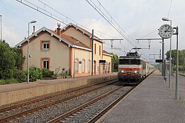 Talgo passant sans arrêt à Elne en provenance de Cartagena (juin 2013).