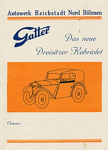 Automobilka Gatter 1932