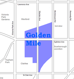 The industrial areas of the Golden Mile