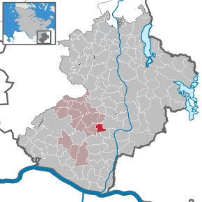 Poziția Groß Pampau pe harta districtului Herzogtum Lauenburg