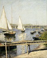 Voiliers à Argenteuil, 1888 vers musée d'Orsay, Paris.