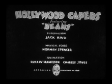 Description de l'image Hollywood Capers "Beans" title card.png.