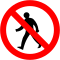 No pedestrians/Cosc ar choisithe