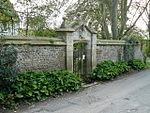 Front Gateway to Idmiston Manor and abutting Walls