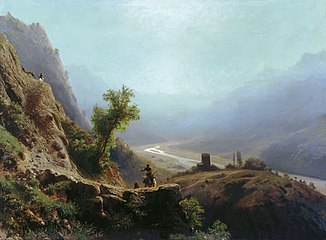In the Caucasus Mountains, 1870