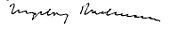 signature d'Ingeborg Bachmann