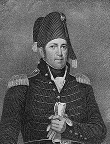 Brigadier General Jacob Brown, commander of American forces at Sackett's Harbor Jacob Jennings Brown.jpg