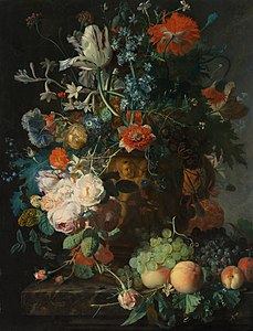 Fleurs et fruits, vers 1721 Rijksmuseum, Amsterdam