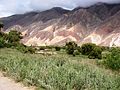 Paysage typique de la Quebrada de Humahuaca