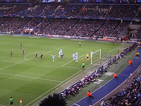 Szene aus dem Spiel der UEFA Champions League 2011/12 gegen den FC Bayern München am 7. Dezember 2011