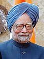 Manmohan Singh, exPrimer Ministre de l'Índia, utilitzant un dastar.