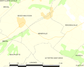 Mapa obce Ménerville