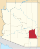 Localização do Condado de Graham (Arizona)