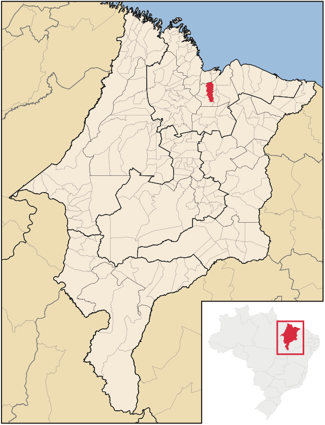Localização de Rosário no Maranhão