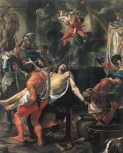 シャルル・ル・ブラン「ラテン門の殉教者聖ヨハネの殉教」