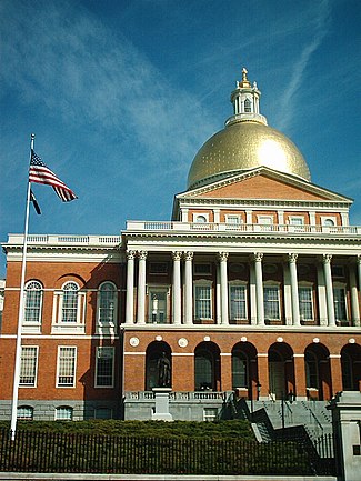 Massachusetts State House. Only New Jersey and Rhode Island have a larger population density.
