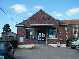 The town hall in Neuville-Coppegueule