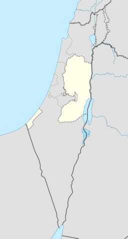Kart over sperremuren kring Qalqilya og Hableh-Ras Atiya-enklavane