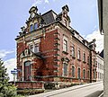 Ehemaliges Kaiserliches Postamt, mit Stützmauer und Terrasse sowie Toreinfahrt an der Bergstraße