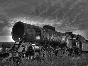 disused locomotive