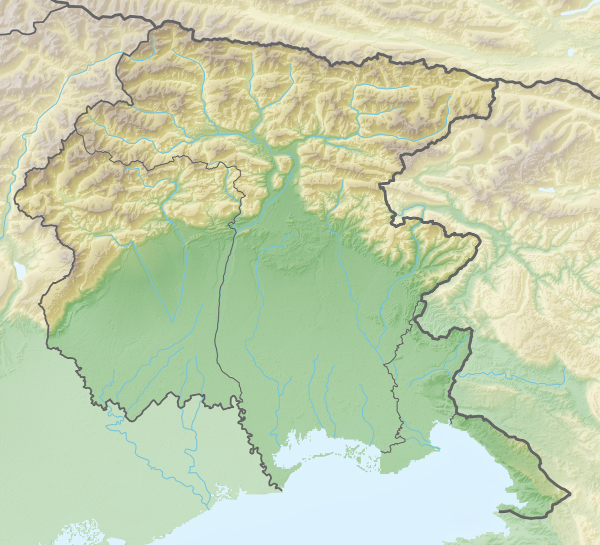 Noclador/sandbox/Italian Army 1989 units map is located in Friuli-Venezia Giulia