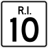 Route 10 marker