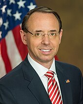 Former Deputy Attorney General Rod Rosenstein Rod Rosenstein official portrait 2.jpg