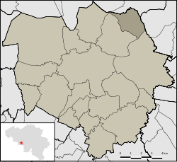 Location of Saint-Denis in Mons