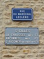 Plaque de cocher au hameau de Saint-Gilles.