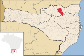 Localização de Itaiópolis