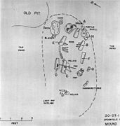 Spoonville archaeological site - burial map of mound 2