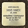 Stolperstein Fuchshohl 27 Hans Maier