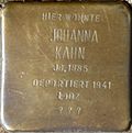 Stolperstein für Johanna Kahn (Kartäuserhof 37)