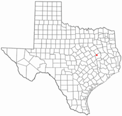 Location of Jewett, Texas