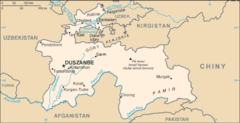 Mapa Tadżykistanu