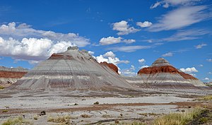 The Tepees in Petrified Forest National Park i...