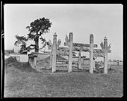 江北屠氏之屠健墓，美國攝影家甘博攝於1917至1919年。