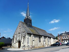 Thiberville (Eure, Fr) église Saint Taurin, extérieur.JPG