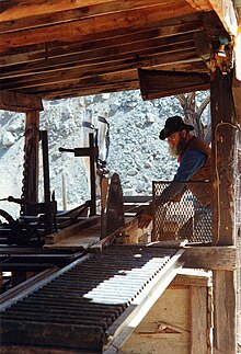 Early 20th-century sawmill, maintained at Jerome, Arizona. Traditional sawmill - Jerome, Arizona.jpg